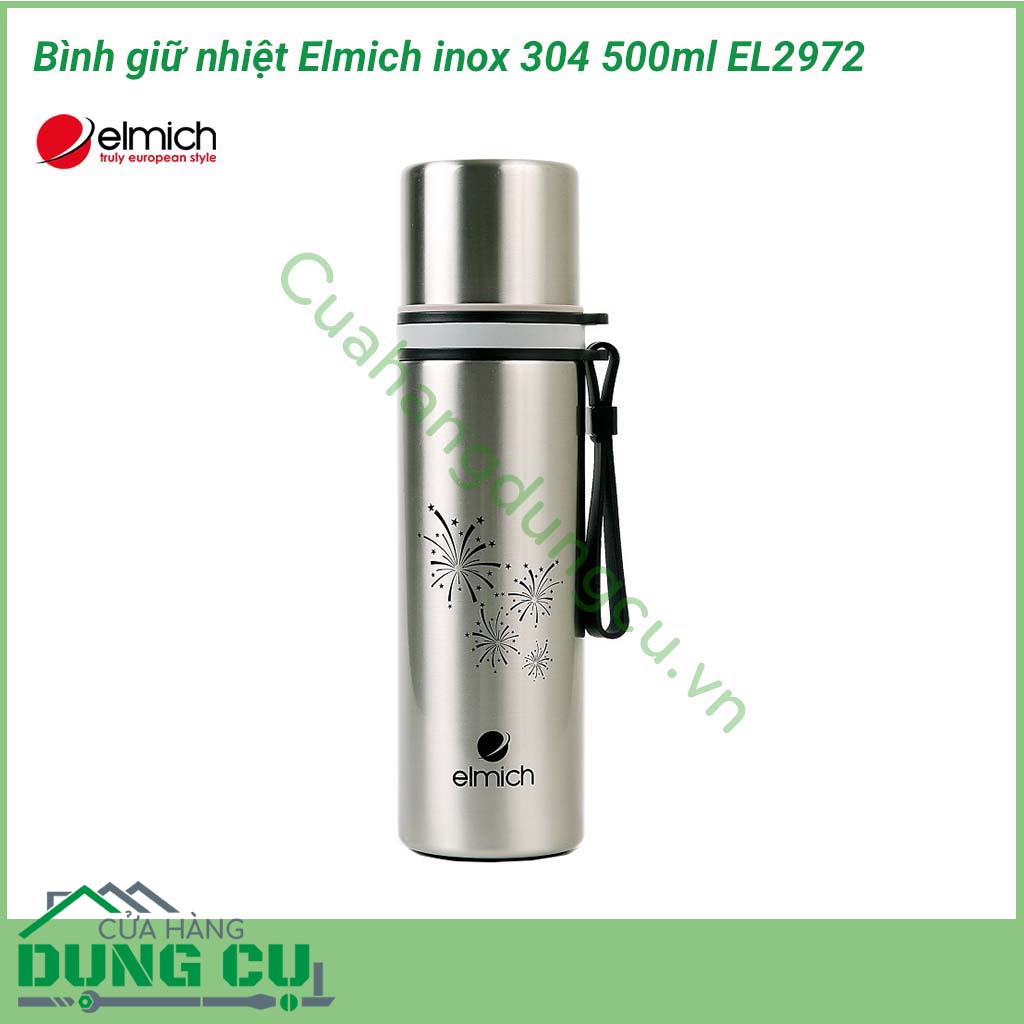 Bình giữ nhiệt Elmich inox 304 500ml EL2972