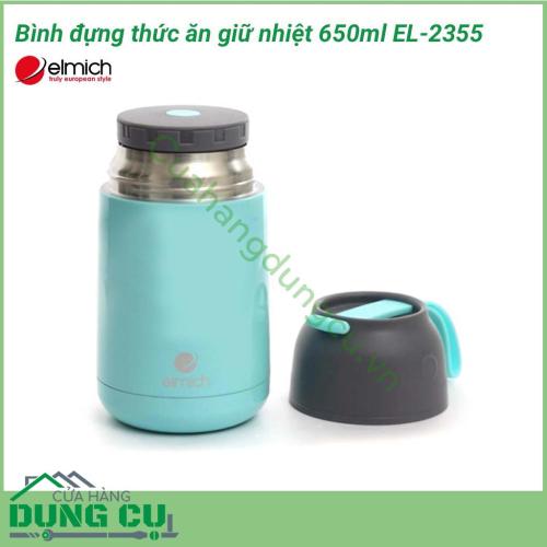 Bình đựng thức ăn giữ nhiệt 650ml EL-2355 được làm từ chất liệu cao cấp và inox 304 không gỉ. Các chất liệu này an toàn, không thôi nhiễm chất độc vào thực phẩm, đảm bảo sức khỏe cho người dùng.