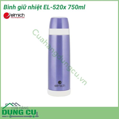 Bình giữ nhiệt EL-520x 750ml với khả năng giữ nhiệt lên đến 8 giờ, sẽ giúp cho các thức uống hay cả thực phẩm dạng lỏng mà bạn yêu thích luôn nóng sốt hay mát lạnh, sẵn sàng sử dụng vào bất khí khoảng thời gian nào trong ngày.