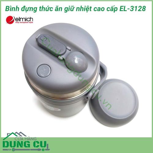 Bình đựng thức ăn giữ nhiệt cao cấp EL-3128 là sản phẩm có sự kết hợp của công nghệ giữ nhiệt 3 lớp độc đáo từ thương hiệu Elmich. Với thiết kế hiện đại gồm 3 ngăn tiện dụng, sẽ là sản phẩm hữu ích để mọi người mang thức ăn khi đi học, đi làm, dã ngoại,..