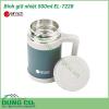 Bình giữ nhiệt 500ml EL-7228 có khả năng giữ nhiệt cực tốt, giúp cho đồ ăn thức uống luôn thơm ngon, nóng sốt. Bình được làm từ chất liệu inox cao cấp, có độ bền cao và hợp vệ sinh, đảm bảo an toàn sức khỏe người dùng. 