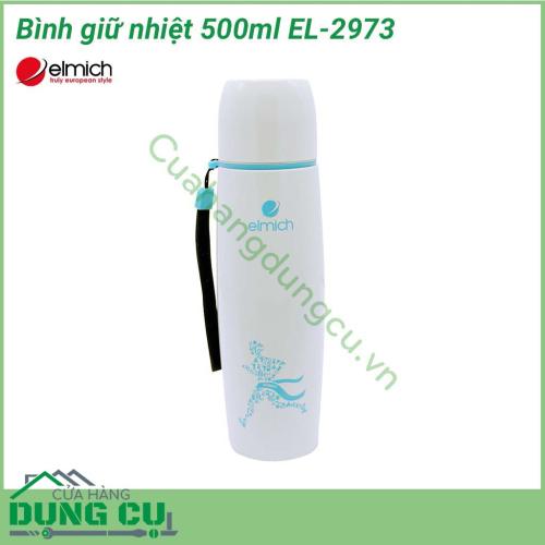 Bình lưỡng tính giữ nhiệt 500ml EL-2973 giữ nhiệt bằng môi trường chân không giúp giữ nóng và giữ lạnh nước uống hoàn hảo. Bình giúp lưu trữ trọn vẹn hương vị, dinh dưỡng, vitamin,... của nước trái cây, sinh tố hay bất kỳ loại nước uống nào khác.