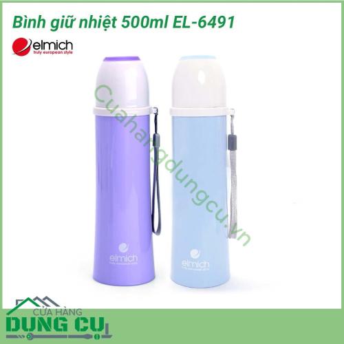 Phích giữ nhiệt 500ml EL-6491 có khả năng giữ nhiệt dài lâu lên đến 8 giờ với thiết kế cách nhiệt 3 lớp thông minh. Chất liệu inox của bình không chỉ bền mà còn an toàn cho sức khoẻ người dùng theo tiêu chuẩn nghiêm ngặt của Châu Âu.