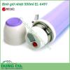 Phích giữ nhiệt 500ml EL-6491 có khả năng giữ nhiệt dài lâu lên đến 8 giờ với thiết kế cách nhiệt 3 lớp thông minh. Chất liệu inox của bình không chỉ bền mà còn an toàn cho sức khoẻ người dùng theo tiêu chuẩn nghiêm ngặt của Châu Âu.