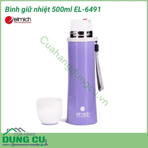 Phích giữ nhiệt 500ml EL-6491 có khả năng giữ nhiệt dài lâu lên đến 8 giờ với thiết kế cách nhiệt 3 lớp thông minh. Chất liệu inox của bình không chỉ bền mà còn an toàn cho sức khoẻ người dùng theo tiêu chuẩn nghiêm ngặt của Châu Âu.