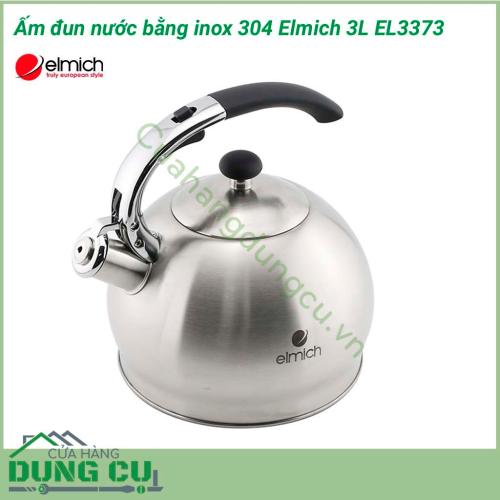 Ấm đun nước bằng inox 304 Elmich 3L EL3373 được làm bằng Inox 304, tuyệt đối an toàn cho sức khỏe người sử dụng và dễ dàng vệ sinh. Inox 304 giúp ấm có độ bóng cao, chỉ cần lau rửa qua cũng khiến ấm trông mới như đầu.