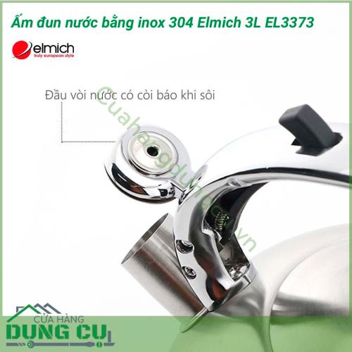 Ấm đun nước bằng inox 304 Elmich 3L EL3373 được làm bằng Inox 304, tuyệt đối an toàn cho sức khỏe người sử dụng và dễ dàng vệ sinh. Inox 304 giúp ấm có độ bóng cao, chỉ cần lau rửa qua cũng khiến ấm trông mới như đầu.