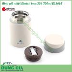 Bình giữ nhiệt Elmich inox 304 700ml EL3665 với lớp trong cùng được làm từ inox 304, tuyệt đối an toàn khi tiếp xúc với thực phẩm, không chứa tạp chất, khó oxy hóa, không phản ứng với thực phẩm.