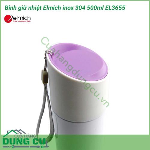 Bình giữ nhiệt Elmich inox 304 500ml EL3655 với công nghệ giữ nhiệt thông minh, giúp giữ nóng đến 8h và giữ lạnh đến 12h. Lưu trữ trọn vẹn hương vị và dinh dưỡng của thực phẩm.