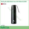 Phích giữ nhiệt Elmich inox 304 500ml EL3658 có màu xanh ngọc và đen bóng đẹp mắt, dung tích 500ml trữ thức uống đủ cho 1 người dùng, nhỏ gọn dễ mang theo ra ngoài. 