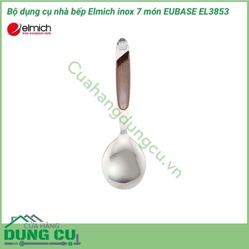 Bộ dụng cụ nhà bếp Elmich inox 7 món EUBASE EL3853 là bộ đồ dùng nhà bếp hỗ trợ rất hiệu quả trong việc tiết kiệm thời gian nấu ăn và giá treo giúp bạn tiết kiệm tối đa được không gian bếp. Sản phẩm được làm từ chất liệu inox cao cấp siêu bền.