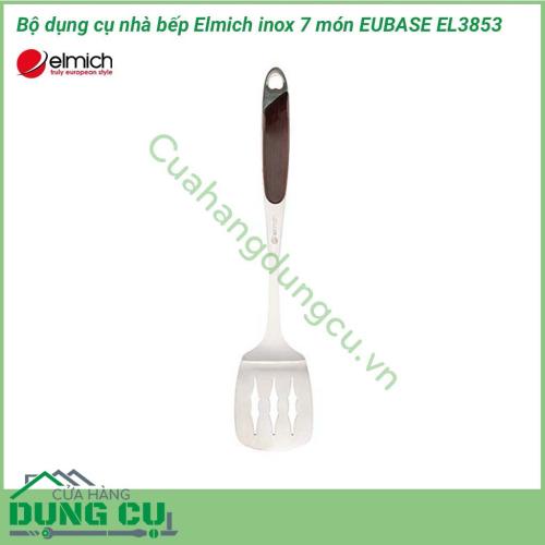 Bộ dụng cụ nhà bếp Elmich inox 7 món EUBASE EL3853 là bộ đồ dùng nhà bếp hỗ trợ rất hiệu quả trong việc tiết kiệm thời gian nấu ăn và giá treo giúp bạn tiết kiệm tối đa được không gian bếp. Sản phẩm được làm từ chất liệu inox cao cấp siêu bền.