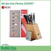 Bộ dao inox Florina 2325067 được làm từ chất liệu inox cao cấp được gia công tỉ mỉ giúp cho bộ sản phẩm có độ cứng bền dài lâu, cũng như có độ sắc bén hoàn hảo.