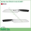 Bộ dao inox Elmich 6 món EL3801 (4 dao, 1 kéo, 1 giá để dao) giúp công việc nội trợ của bạn trở nên dễ dàng hơn với lưỡi dao sắc bén.  Được làm từ inox cao cấp không gỉ, an toàn cho sức khỏe.