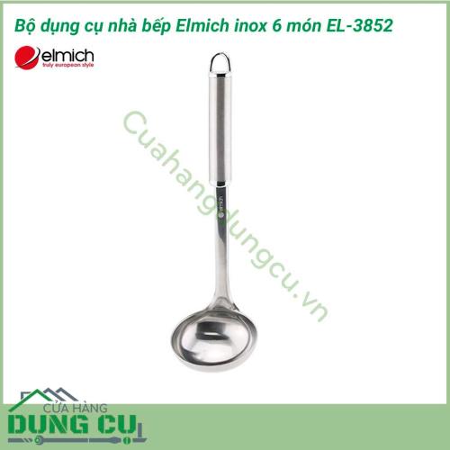 Bộ dụng cụ nhà bếp Elmich inox 6 món EL-3852 là dòng sản phẩm được sử dụng chất liệu vượt trội và đạt tiêu chuẩn chất lượng Châu Âu. Các sản phẩm có thiết kế gọn nhẹ, kiểm dáng đẹp mắt đem lại sự trang nhã và sang trọng cho không gian bếp.