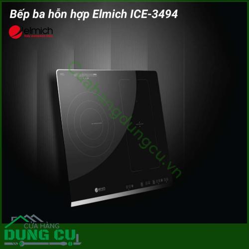 Bếp ba hỗn hợp Elmich ICE-3494 gồm có 3 lò nấu nên rất phù hợp với gia đình nhiều thành viên. Ngoài ra, bếp hỗn hợp còn có kích thước mặt kính là 506 x 591 mm nên phù hợp với những không gian bếp nhỏ gọn.