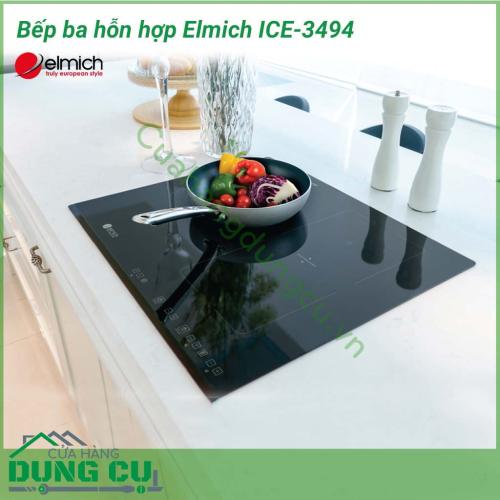 Bếp ba hỗn hợp Elmich ICE-3494 gồm có 3 lò nấu nên rất phù hợp với gia đình nhiều thành viên. Ngoài ra, bếp hỗn hợp còn có kích thước mặt kính là 506 x 591 mm nên phù hợp với những không gian bếp nhỏ gọn.