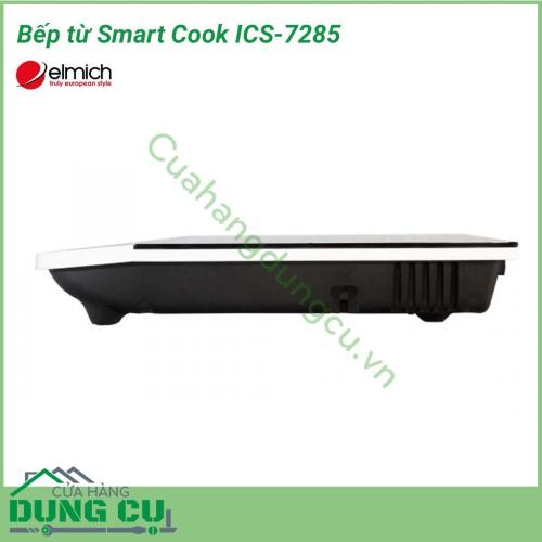 Bếp từ Smart Cook ICS-7285 có kiểu dáng sang trọng, hiện đại, phù hợp với mọi không gian bếp. Sản phẩm có tông màu trắng chủ đạo cùng mặt kính chịu nhiệt cao cấp, khả năng chịu được nhiệt độ cao thoải mái nấu nướng, dễ vệ sinh mỗi khi sử dụng.