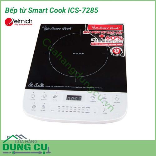 Bếp từ Smart Cook ICS-7285 có kiểu dáng sang trọng, hiện đại, phù hợp với mọi không gian bếp. Sản phẩm có tông màu trắng chủ đạo cùng mặt kính chịu nhiệt cao cấp, khả năng chịu được nhiệt độ cao thoải mái nấu nướng, dễ vệ sinh mỗi khi sử dụng.