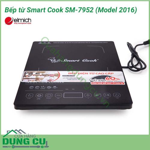 Bếp từ Smartcook SM-7952 (Model 2016) có thiết kế nhỏ gọn, hiện đại với mặt kính đen sang trọng mang đến sự sang trọng, đẳng cấp cho ngôi nhà của bạn. Bếp sử dụng mâm được bằng chất liệu đồng nguyên chất giúp nhiệt truyền nhanh hơn.