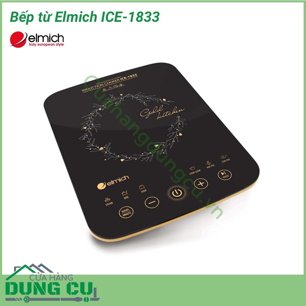 Bếp từ Elmich ICE-1833 được sản xuất và lắp ráp trên dây chuyền công nghệ cao đạt tiêu chuẩn Châu Âu. Với thiết kế nhỏ gọn, phù hợp với những không gian bếp nhỏ bạn có thể thoải mái nấu mà k hề bất tiện về diện tích.