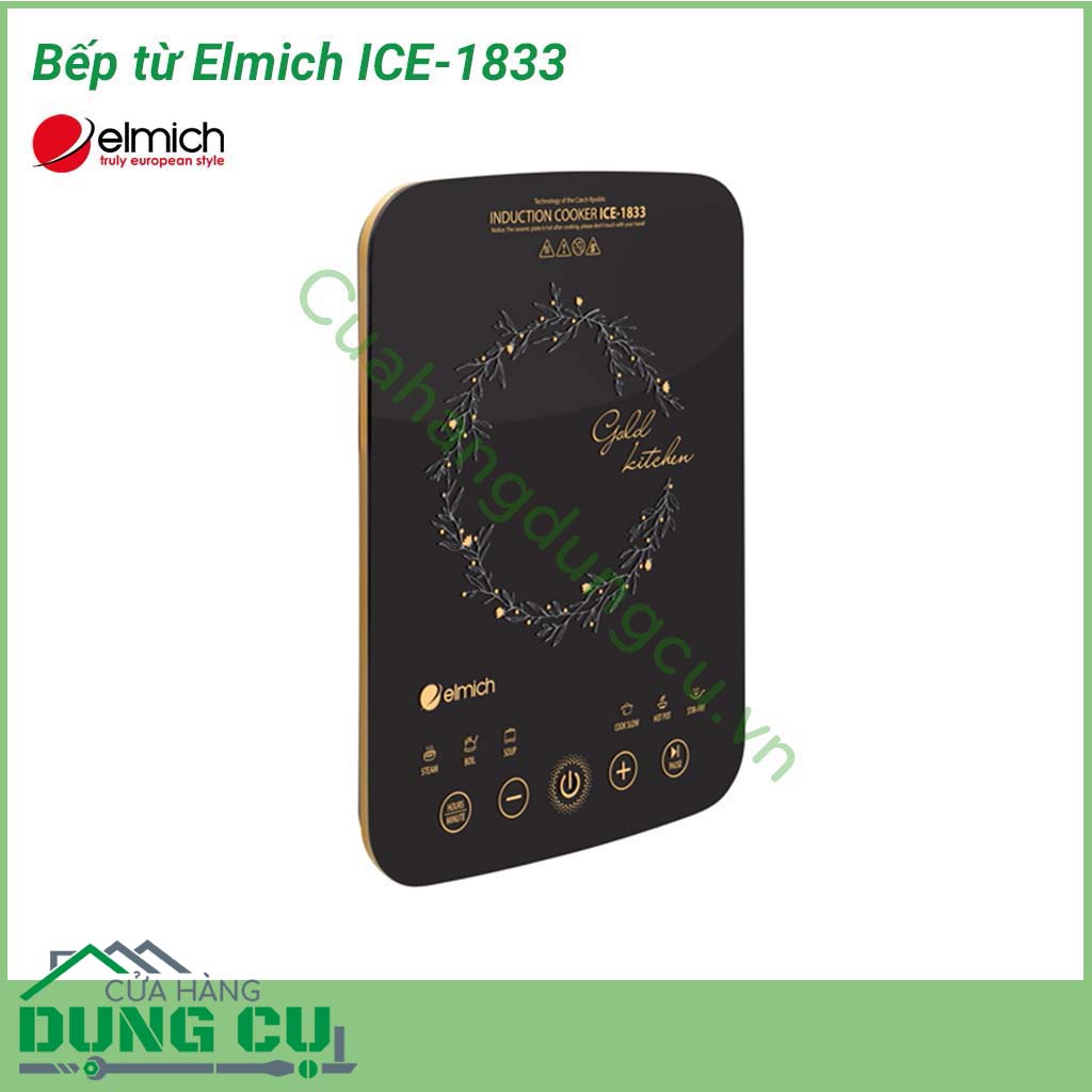 Bếp từ Elmich ICE-1833 được sản xuất và lắp ráp trên dây chuyền công nghệ cao đạt tiêu chuẩn Châu Âu. Với thiết kế nhỏ gọn, phù hợp với những không gian bếp nhỏ bạn có thể thoải mái nấu mà k hề bất tiện về diện tích.