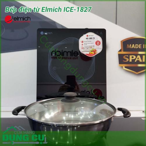 Bếp điện từ đơn Elmich ICE-1827 được thiết kế với 1 bếp nấu nhưng vẫn đảm bảo hiệu suất nấu nướng cao mà còn giúp tiết kiệm được nhiều chi phí chi trả tiền điện cho người dùng. 