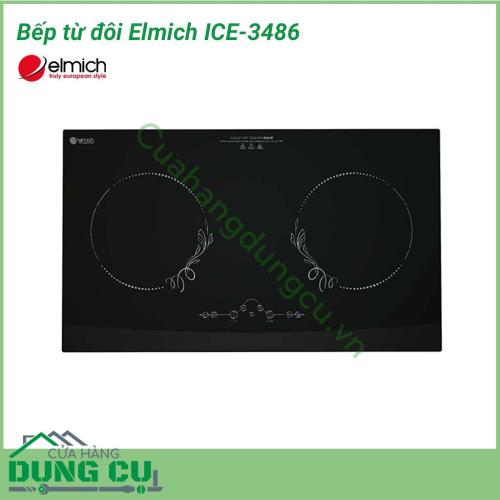 Bếp điện từ đôi Elmich ICE-3486 với thiết kế lắp âm hiện đại, màu đen sang trọng và khả năng nấu nướng vượt trội sẽ giúp bạn thoải mái chế biến những món ăn ngon bổ dưỡng cho những người thân yêu của mình.