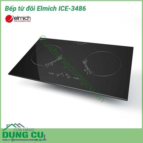 Bếp điện từ đôi Elmich ICE-3486 với thiết kế lắp âm hiện đại, màu đen sang trọng và khả năng nấu nướng vượt trội sẽ giúp bạn thoải mái chế biến những món ăn ngon bổ dưỡng cho những người thân yêu của mình.