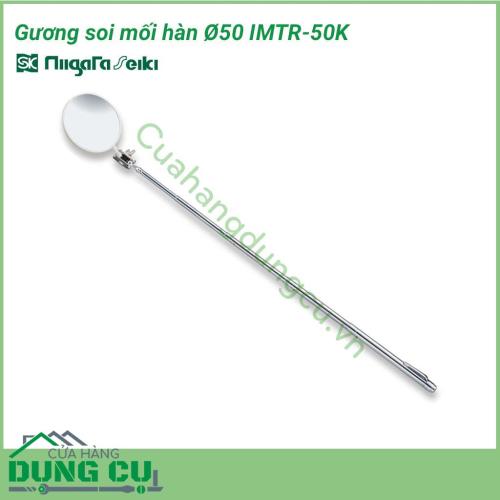 Gương soi mối hàn, soi kỹ thuật Ø50 IMTR-50K được làm hoàn toàn từ chất liệu đồng thau mà bên ngoài còn được phủ thêm lớp bạc trắng làm cho sản phẩm không bị gỉ sét từ đó giữ được sự mới mẻ lâu hơn