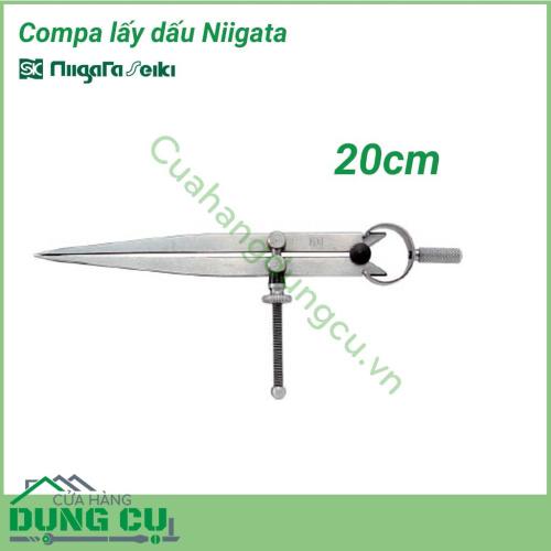 Compa lấy dấu 20cm SD-200 Niigata sử dụng để lấy dấu hình tròn hoặc phân chia khoảng cách.