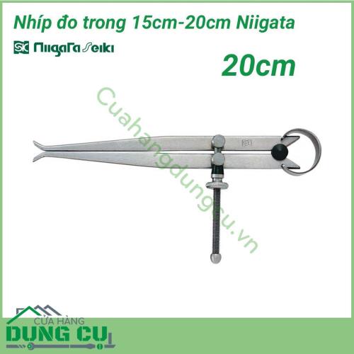 Nhíp đo trong 20cm SI-200 Niigata sử dụng đo kích thước đường kính trong, rãnh trong. (sử dụng cùng với thước lá hoặc panme..)