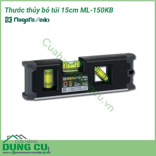 Thước thủy bỏ túi 15cm ML-150KB Niigata được sử dụng nhiều trong ngành xây dựng, công nghiệp dầu khí, cơ khí (đóng tàu, lắp ráp máy...)