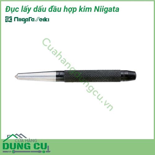 Đục lấy dấu đầu hợp kim Ø10mm TCP-M Niigata là dụng cụ sửa chữa không thể thiếu trong thùng đồ nghề của những anh thợ. Dùng để lấy dấu trên kim loại, gỗ, nhựa… được làm từ hợp kim có độ cứng cao, thân đục có khắc vạch chống trượt khi cầm thao tác.