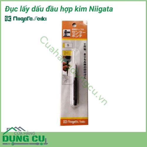 Đục lấy dấu đầu hợp kim Ø10mm TCP-M Niigata là dụng cụ sửa chữa không thể thiếu trong thùng đồ nghề của những anh thợ. Dùng để lấy dấu trên kim loại, gỗ, nhựa… được làm từ hợp kim có độ cứng cao, thân đục có khắc vạch chống trượt khi cầm thao tác.