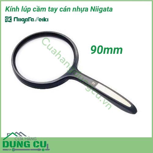 Kính lúp cầm tay 90mm cán nhựa No.7515 Niigata dùng để xem các chi tiết nhỏ, chi tiết bảng mạch linh kiện điện tử, xem bản đồ , dùng trong y tế, nghiên cứu khoa học, dùng trong ngành kim hoàn, khảo cổ học, dùng cho người lớn tuổi...