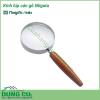 Kính lúp 100mm cán gỗ No.1450 Niigata có kích thước rất lớn với đường kính 100mm, thích hợp dùng trong nghiên cứu, thí nghiệm, giảng dạy,... Kính được làm bằng chất liệu thủy tinh cao cấp, cho hình ảnh phóng đại lớn, sáng trong và rõ nét. 