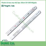 Thước lá inox mạ nhũ bạc 30cm SV-300 Niigata