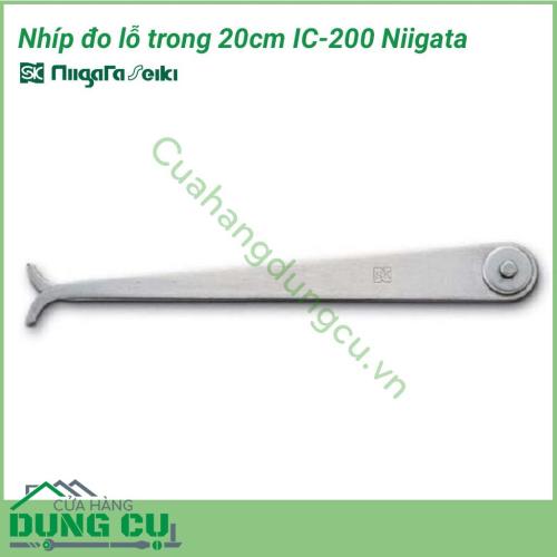 Nhíp đo lỗ trong 20cm IC- 200 Niigata sử dụng đo kích thước đường kính trong, rãnh trong. (sử dụng cùng với thước lá)
