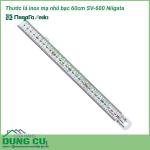 Thước lá inox mạ nhũ bạc 60cm SV-600 Niigata