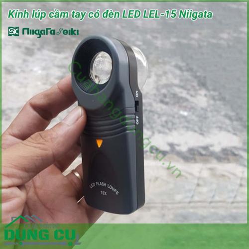 Kính lúp cầm tay có đèn LED LFL-15 Niigata sử dụng cho ngành kim hoàn, sửa chữa đồng hồ, điện tử, kiểm tra chi tiết nhỏ...