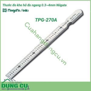 Thước đo khe hở đo ngang 0.3-4mm TPG 270A Niigata