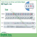 Thước lá inox mạ nhũ bạc vạch Kaidan 1m SV-1000KD Niigata