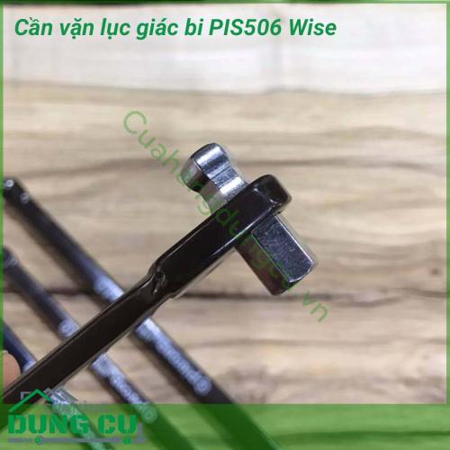 Cần vặn lục giác bi PIS506 Wise hàng chất lượng Made In Japan thiết kế chuyên dụng chuyên trị ngóc ngách giới hạn độ cao, góc hẹp mà các lục giác thông thường không xử lý được