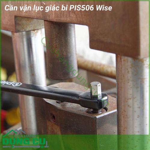 Cần vặn lục giác bi PIS506 Wise hàng chất lượng Made In Japan thiết kế chuyên dụng chuyên trị ngóc ngách giới hạn độ cao, góc hẹp mà các lục giác thông thường không xử lý được