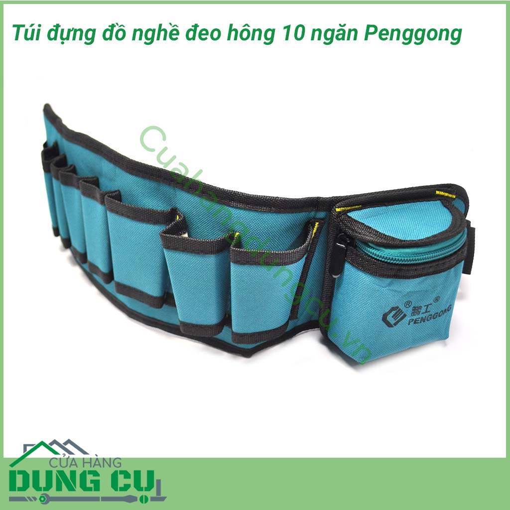 Túi đựng đồ nghề đeo hông 10 ngăn Penggong
