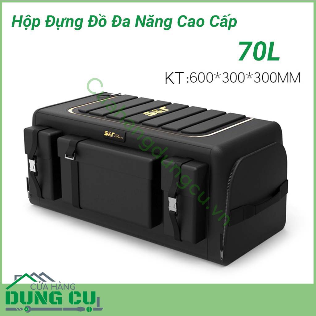 Hộp đựng đồ đa năng để cốp xe ô tô 70L