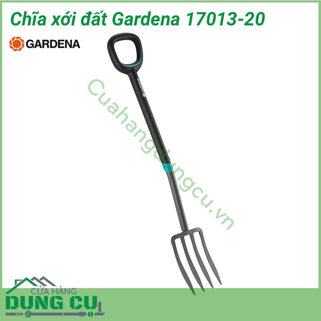 Chĩa xới đất trồng cây Gardena 17013-20 là một dụng cụ cần có cho những chủ vườn có nhu cầu làm đất sân vườn. Với chất liệu thép cao cấp và nhưa HDPE không độc hại. Cho độ bền cao và tính năng sử dụng vượt trội.