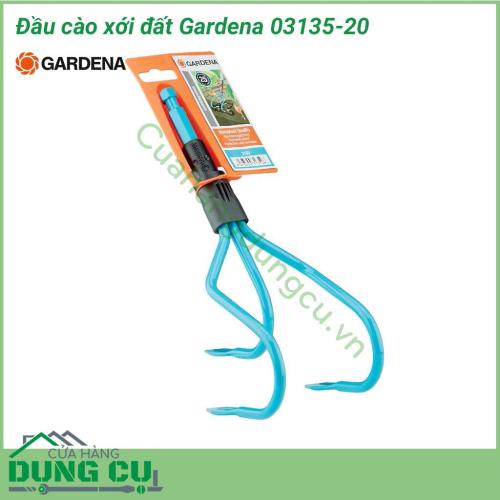 Đầu cào xới đất trồng cây Gardena 03135-20 được thiết kế với ba chiếc răng có hình dạng và chiều rộng lý tưởng để xới đất có độ cứng trung bình, cũng như đất mềm ướt. 