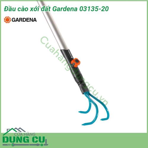 Đầu cào xới đất trồng cây Gardena 03135-20 được thiết kế với ba chiếc răng có hình dạng và chiều rộng lý tưởng để xới đất có độ cứng trung bình, cũng như đất mềm ướt. 